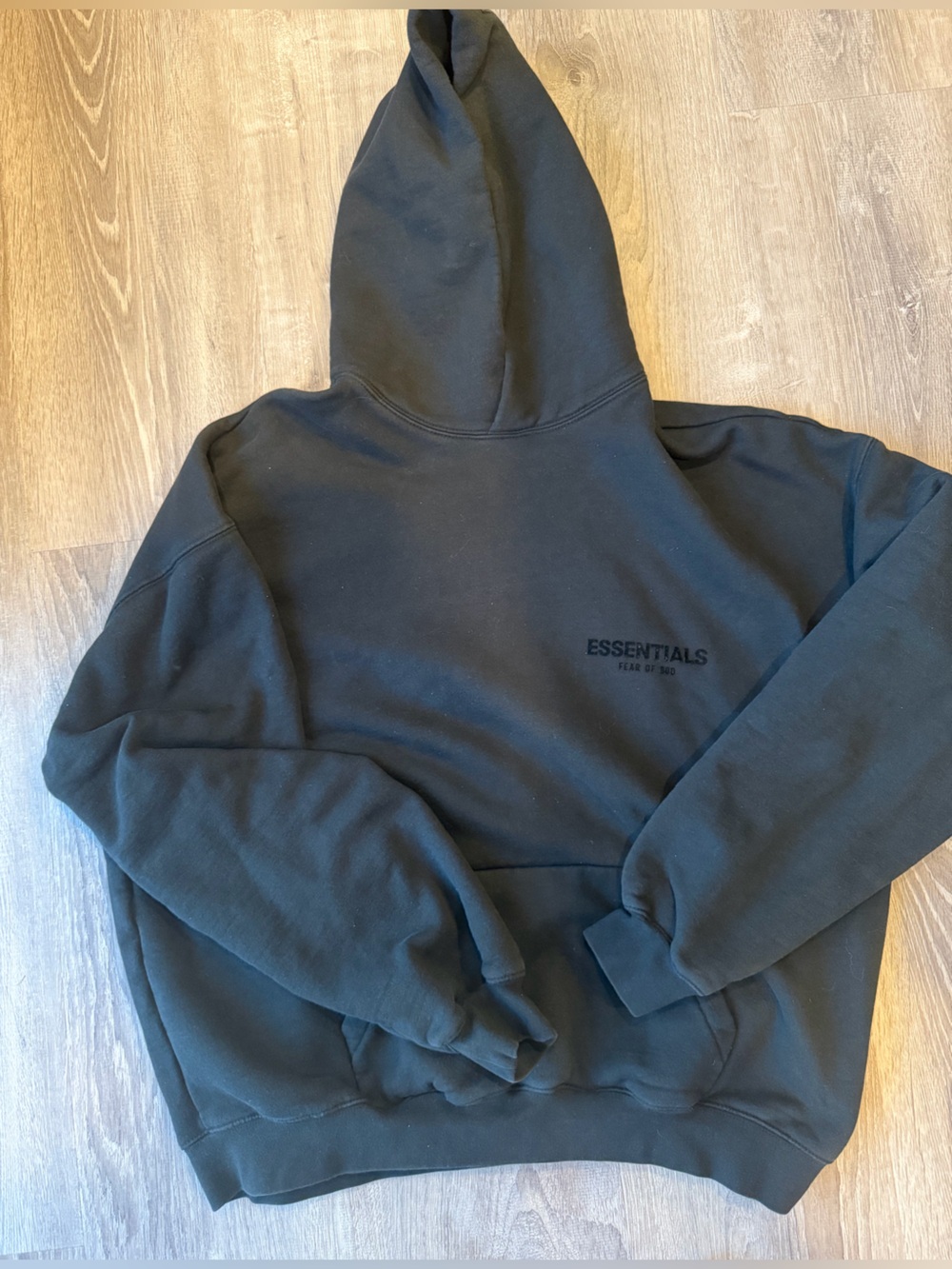 Essentials Black Pullover Hoodie